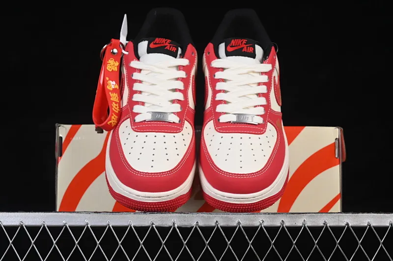 All Categories Nk Air Force 1 Air Force Series Nk Air Force 1 Low Air Force Low Nike Air Force 1'07 Low Year of the Horse Limited Red Gold Color Air Force One Low Casual Shoes FC1688-260